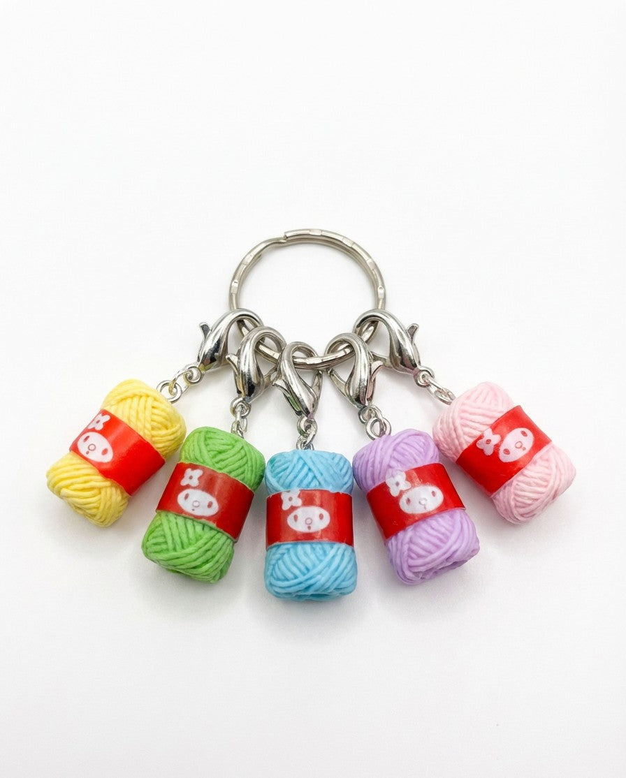 Yarn Ball Stitch Marker Charms